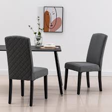 Get free shipping on qualified arm chair dining chairs or buy online pick up in store today in the furniture department. Kate Ready To Assemble Upholstered Dining Chair Dark Grey Bennett S Furniture And Mattresses Dining Side Chairs