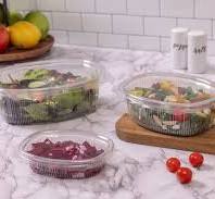 16 oz. Recycled Plastic Hinged Lid 1 Compartment Takeout ...