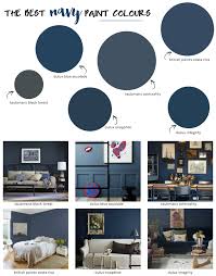 The Best Navy Paint Colours Blue Feature Wall Living Room Feature Wall Living Room Blue Feature Wall