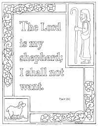 The lord is my shepherd. Pin On Coloring Pages For Kid