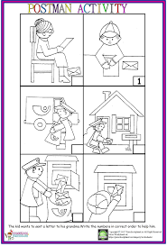 Postman Sequencing Worksheet Sequencing Worksheets Kindergarten Sequencing Worksheets Preschool Worksheets