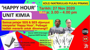Senarai kolej matrikulasi kpm dan kolej mara alamat dan laman web. Happy Hour Unit Kimia Kolej Matrikulasi Pulau Pinang Facebook