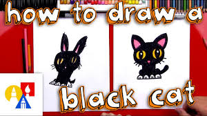 2 707 просмотров 2,7 тыс. How To Draw A Cartoon Black Cat Youtube