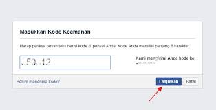 Klik pilihan nomor hp, pilih 'lanjutkan'. Cara Buka Facebook Lupa Kata Sandi