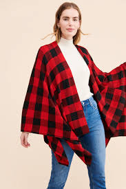 Fraas plaid ruana online at macys.com. Lauren Ralph Lauren Buffalo Check Poncho Shopstyle Sweaters