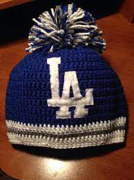 My First La Dodgers Crochet Crochet Hats Free Pattern Crochet Baseball Hat Crochet Hats