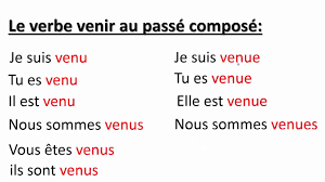 Plusieurs verbes sont dérivés du verbes « venir ». Conjugaison Le Verbe Venir Au Present Au Passe Compose Et Au Futur ØªØ¹Ù„Ù… Ø§Ù„ÙØ±Ù†Ø³ÙŠØ© Youtube