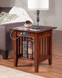 Atlantic Furniture Mis214651421ah Mission End Table With Usb Charger Walnut Want Additional Info Atlantic Furniture Wood End Tables Living Room End Tables