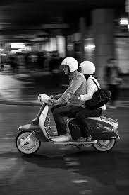 Antony Guerrero Protagonist And Male Narrator And Girlfriend Mariana Female Narrator On His Scooter Lambretta Scooter Vespa Vintage