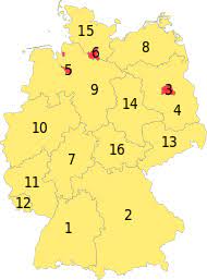 Duitsland deelstaten duitsland kaart map met alle dorpen en steden op een landkaart met deelstaten duitsland op kaart gallery. Sjabloon Kaart Deelstaten Duitsland Wikipedia