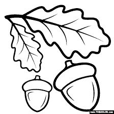Download and print out this acorn coloring page. Nature Coloring Pages