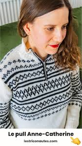 Le modèle de pull Anne-Catherine, dans la tradition du jacquard Setesdal