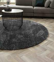 Dieser hat einen durchmesser von. Hochflor Teppich Ross Rund 31 Mix Hellgrau Blau Floorpassion