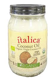 The oil is semisolid at room temperature, is clear to light yellow in color and carries a rich aroma and taste. Organic Virgin Coconut Oil Italica Organic Extra Virgin Oil