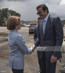Hh Sheikh Tamim Bin Hamad Shakes Hands With French Minister Of Defence Florence Parly At Mont De Marsan Air Base July 05 2018 Sout With Images Shake Hands Defence France