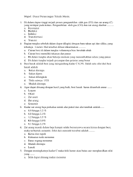 Contoh soal mesin bubut beserta jawabannya perbedaan cnc dan. Soal Dptm