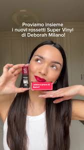 Labbra a prova di Bacio? Oh, yes! grazie al Nuovo Super Vinyl Lipstick di  Deborah Milano: agita bene il rossetto prima di utilizzarlo e otterrai  labbra dal colore pieno, glam e super viniliche ❤️ ...