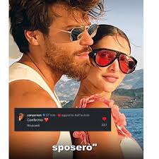Repost @canyaman.italia.fanpage ... Sotto al post di @oggisettimanale Can  conferma la notizia : sposerà Sara! Auguri alla coppia !🥂 @canyaman