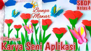 Seni rupa terapan lebih mengutamakan kegunaan dibandingkan keindahannya. Membuat Karya Seni Aplikasi Bunga Mawar Sbdp Kelas 4 Youtube