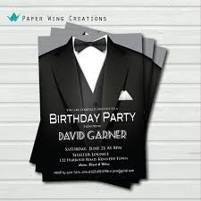 Party Birthday Party Black Dress For Men Man Birthday Party Invitation Black Tie By Thepaperwingcreation 15 00 Mens Birthday Party Birthday Party Invitations Man Birthday