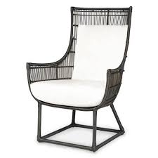 Tyler Modern Classic Faux Wicker Espresso Outdoor Lounge Chair Salt Lounge Chair Outdoor Outdoor Chairs Outdoor Lounge