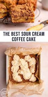 Sour Cream Coffee Cake Recipe Easy Gluten Free Desserts Sour Cream Coffee Cake Dessert Recipes Easy