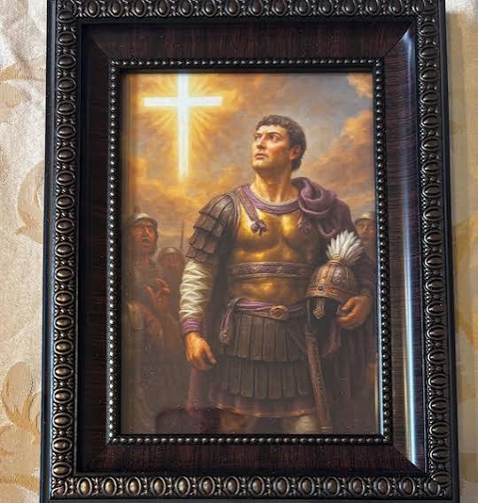 The Vision of Roman Emperor Constantine the Great of a Cross in the Sky.  Framed 5x7 Inch Large Photo - Etsy