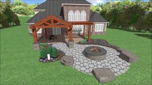 Outdoor pavilions, once charmingly referred to as follies by the english elite from cozy beach retreats to more stately grecian capacities, the modern backyard pavilion is designed to. Backyard Landscaping Patio Pavilion Pergola Fire Pit Youtube