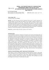 We did not find results for: Pdf Penal Law Protection Of A Production Enterprise Employee In The Light Of Obligations On The Occupational Safety And Health