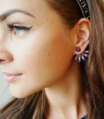 Purple Ear Jacket Earring From Ibero Jazz Collection Violetti Ear Jacket Korvakoru Iberon Jazz Mallistosta Ear Jacket Earring Ear Cuff Ear