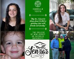 This young woman is deeply spiritual and devoted to her family. Isabella  Testa joined the Class of 2020 as a junior and immediately made an impact  as a loyal friend and talented