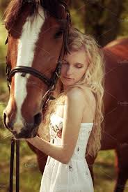 Long Haired Blonde With A Horse Horse Girl Photography Horse Portrait Horse Senior Pictures
