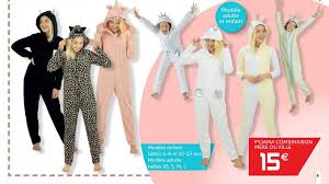 Abyed adulte unisexe anime animal costume cosplay combinaison pyjama outfit nuit vêtements onesie fleece halloween. Offre Pyjama Combinaison Mere Ou Fille Chez Gifi