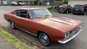 Image result for Tan 1967 Barracuda