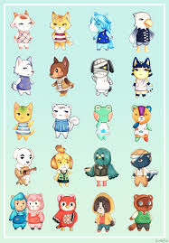 Animal Crossing Stickers Etsy In 2020 Animal Crossing Fan Art Animal Crossing Villagers Animal Crossing