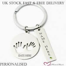 personalised disc keyring keychain with