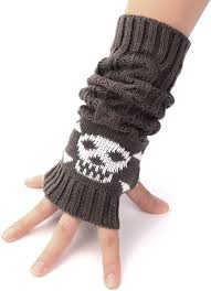 These cute illustrations are perfect combination of that occult gothic horror style and japanese harajuku aesthetic inspired kawaii style. Buy 1 Pair Of Arm Warmers Goth Knitted Fingerless Gloves Punk Skull Hand Warmers For Typing Driving Cosplay Online In Indonesia B0169ob3si