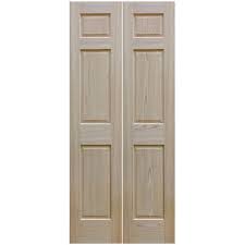 Evermark 36 In X 80 In Unfinished 6 Panel Solid Core Red Oak Interior Bi Fold Door 1002007 The Home Depo In 2020 Oak Bifold Doors Bifold Doors Oak Interior Doors