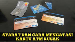 Plastik depan kartu atm lepas. Cara Mengatasi Kartu Atm Rusak Youtube