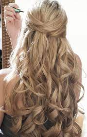 11 Awesome Loose Hairstyles To Apply On Your Curly Hair Long Hair Styles Hair Styles Wedding Hair Down