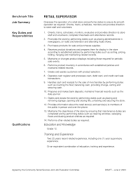 Ricordiamoci che queste figure sono complementari e che tutti i direttori. Supervisor Retail Job Description Templates At Allbusinesstemplates Com