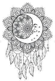 Here's a set of printable alphabet letters coloring pages for you to download and color. Moon Dream Catcher Coloring Page Free Printable Coloring Pages For Kids