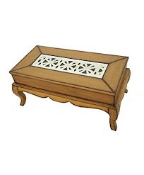 Solid teak root coffee table with rectangular glass top handmade wooden coffee table made from real teak root natural design small table. Adlakha Furniture Teak Wood Small And Large Centre And Coffee Table Brown Amazon In Furniture
