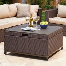 Inspiration For Patio Coffee Table With Storage Newport Patio Storage Ottoman By Mission Hills Patio Storage Outdoor Furniture Cushions Storage Ottoman
