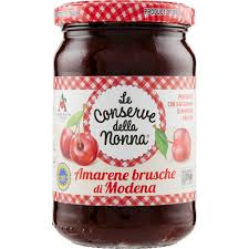 La confettura di visciole è una variante alla classica confettura di ciliegie, ma molto più tutte le nostre confetture contengono il 90% di frutta. Le Conserve Della Nonna Confettura Di Amarene Brusche Di Modena Gr 340