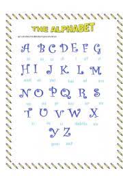 The Alphabet Esl Worksheet By Yoselaina