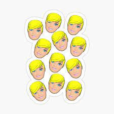 Short Blonde Hair Don T Care Pop Art Hairstyle Emoji Design Sticker By Loveplasticpam Short Blonde Short Blonde Hair Short Hair Styles