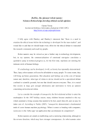 A graphic adventure with a robot storyline which is not in the. Pdf Robbie The Pioneer Robot Nanny Science Fiction Helps Develop Ethical Social Opinion