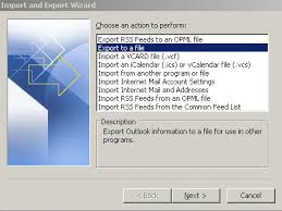 Use the option import from another program or file (in import and export wizard) and click on next. How To Export Exchange Public Folders To A Pst File