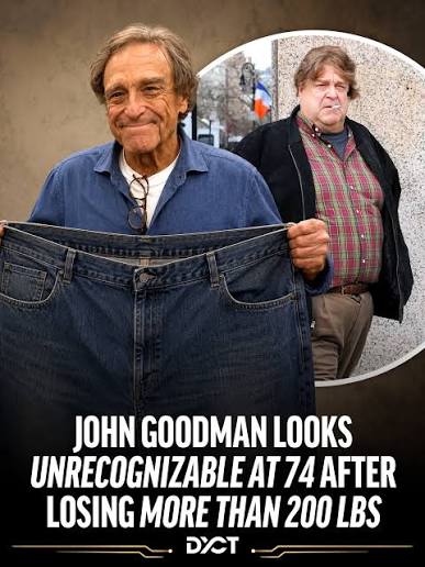 John Goodman Looks Unrecognizable After Losing More Than 200 Pounds John Goodman's dramatic transformation continues to turn heads after the actor lost more than 200 pounds over the course of his years-long